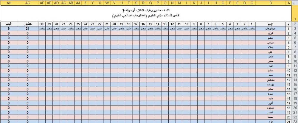 كشــف حضور وغياب الطلاب أو موظف.jpg